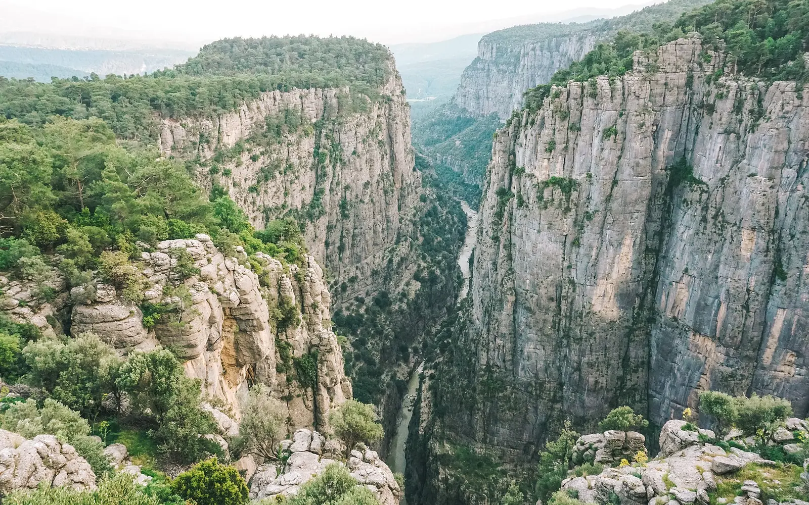 Les parois abruptes du canyon de Tazı, dans le parc national du canyon de Köprülü